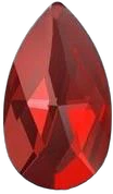 Flat Stone 618 — Gota (Pear) 18mm