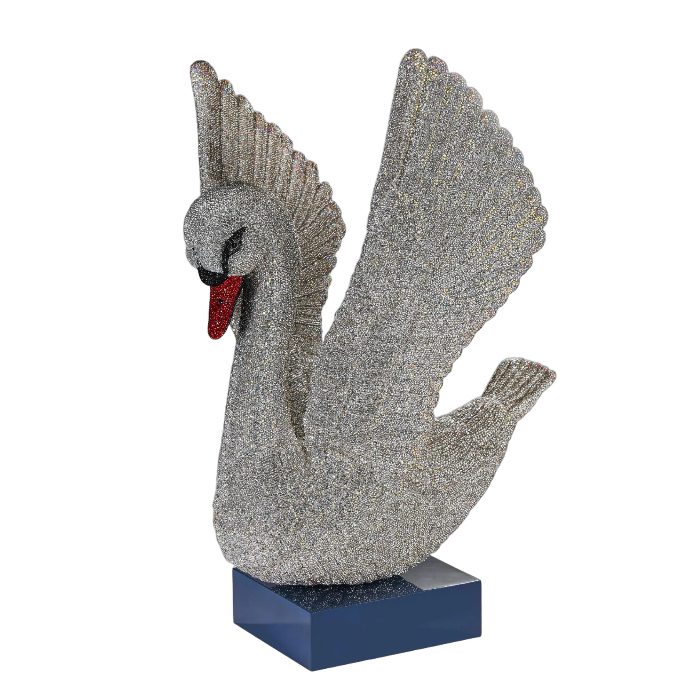 Cisne Decorativo em Cristal Asfour