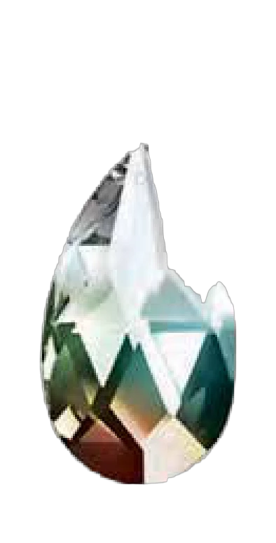 Cristal Pearshape Asfour Modelo 872