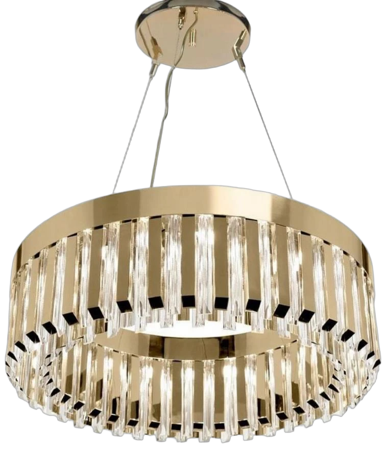 Plafon de Cristal Sob Medida Dourado 24k