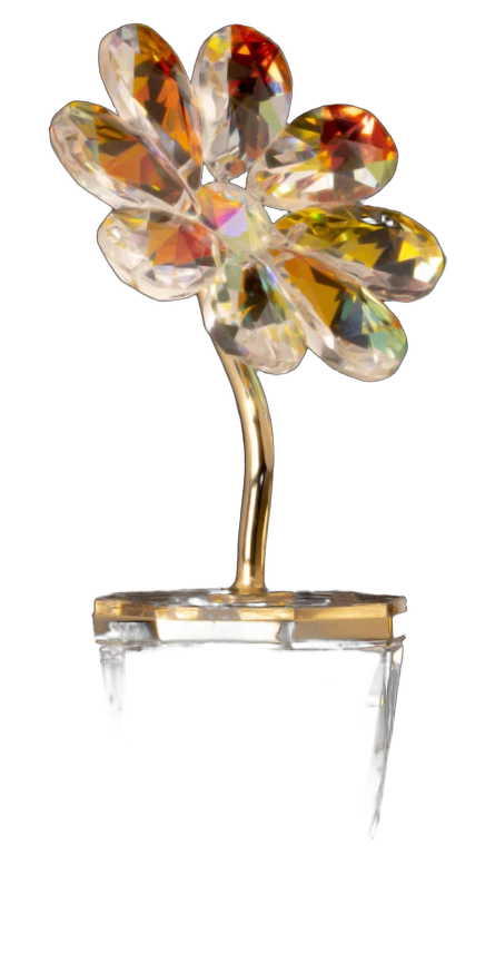 Vasinho com Flor de Cristal Asfour