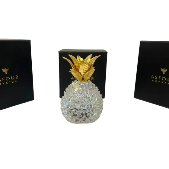 Abacaxi Joia Peça Decorativa Asfour Luxo Pequeno